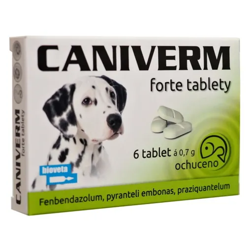 CANIVERM Forte 0,7 g 6 tabliet