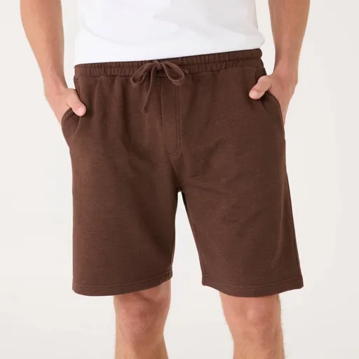 Moltónové šortky s pružným pásom a šnúrkou na stiahnutie