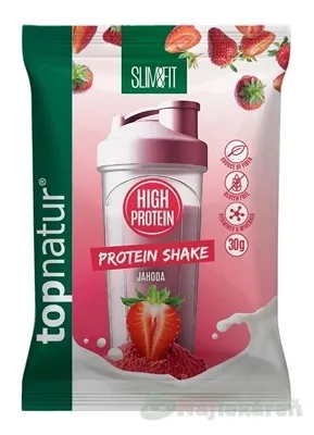 topnatur SLIM&FIT PROTEIN SHAKE Jahoda prášok 30 g