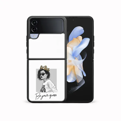 MY ART Ochranný kryt pre Samsung Galaxy Z Flip4 5G QUEEN (139)