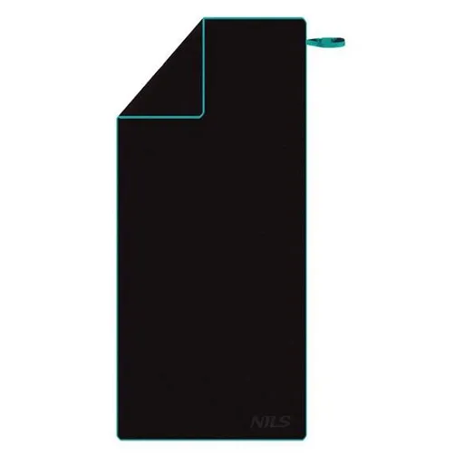 NILS Uterák z mikrovlákna NCR13 čierny/modrý 200 x 90 cm