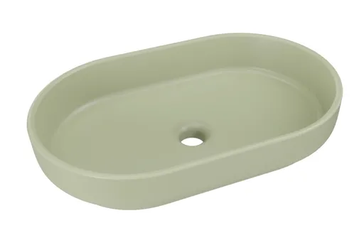ArtCom Keramické umývadlo RIVER 2 E-6594 | olivový mat 55 x 35 cm