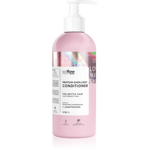 so!flow High Porosity Hair Protein-Emollient Conditioner posilňujúci kondicionér pre lámavé a namáhané vlasy 400 ml
