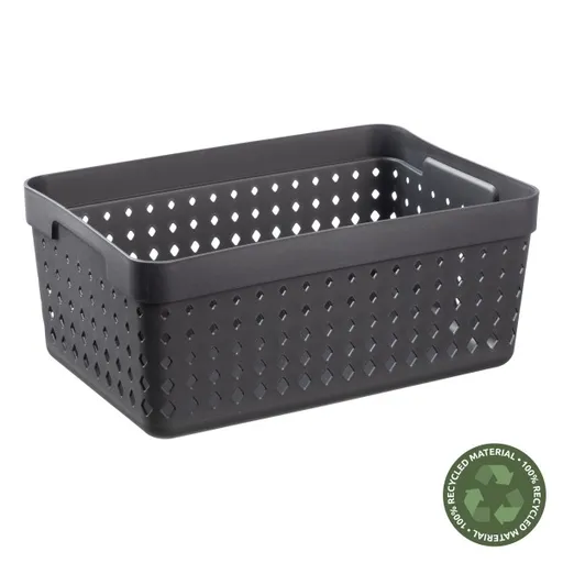 PLAST TEAM - Košík úložný XL čierny Seoul