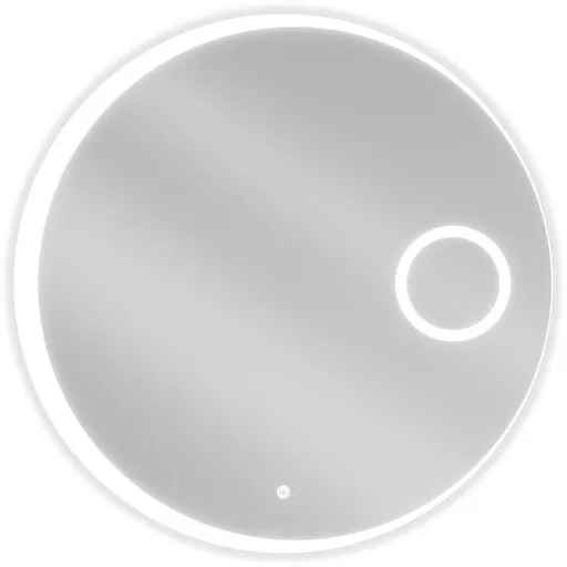 MEXEN - Ella zrkadlo s osvetlením s kozmetickým zrkadlom, 80, LED 600 9811-080-080-611-00