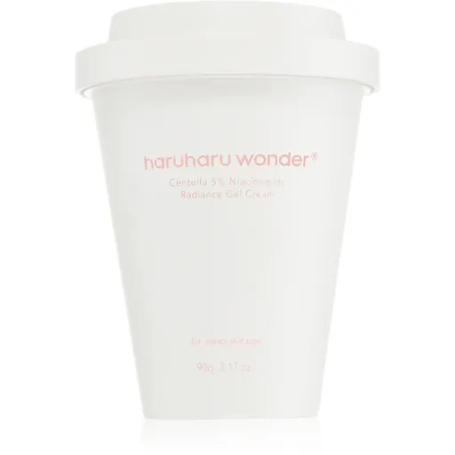 Haruharu Wonder Centella 5% Niacinamide Radiance Gel Cream ľahký gélový krém pre zjednotenie farebného tónu pleti 90 g