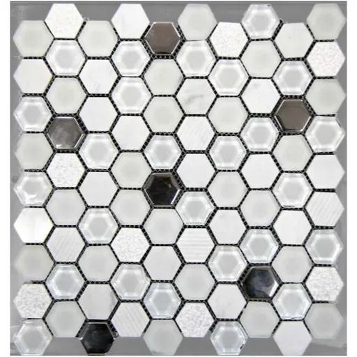 Mosavit Hexagono mozaika blanco 30x30 cm mat / lesk HEXABL