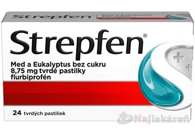 Strepfen Med a Eukalyptus bez cukru 24 pastiliek