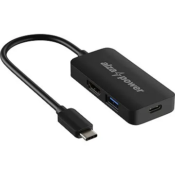 AlzaPower USB-C Dock Station 3 v 1 čierna (APW-HCC3B)