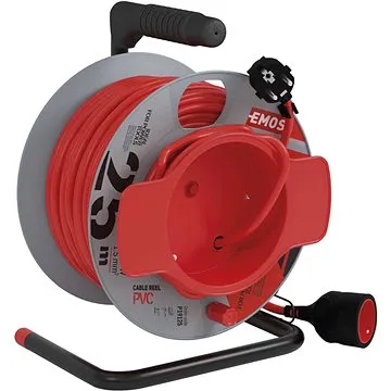 EMOS PVC predlžovací kábel na bubne – spojka, 25 m, 1,5 mm2 (1908012501)
