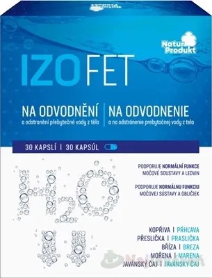 Naturprodukt Izofet na odvodnění 30 kapsúl