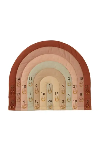 Adventný kalendár pre deti OYOY Rainbow Christmas Calendar