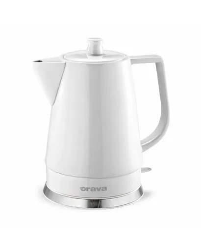 Orava VK-3813 W rýchlovarná kanvica, 1500 W, 1.5 l, kermická, automatické vypnutie, biela