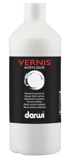 DARWI VERNIS ACRYLIQUE - Akrylový lak bezfarebný lesklý 0,5 L