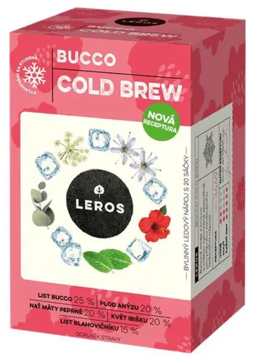 LEROS COLD BREW BUCCO bylinná zmes nálevové vrecká 20x1,5g (30g)