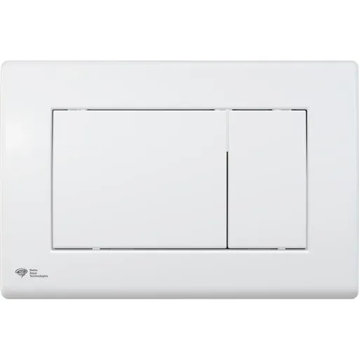 Ovládacie tlačidlo SAT z plastu v bielej farbe lesk SATAT20