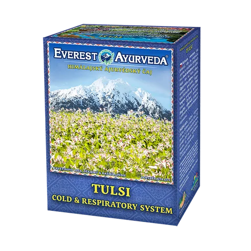 EVEREST AYURVEDA Tulsi krčná oblasť a priedušky sypaný čaj 100 g