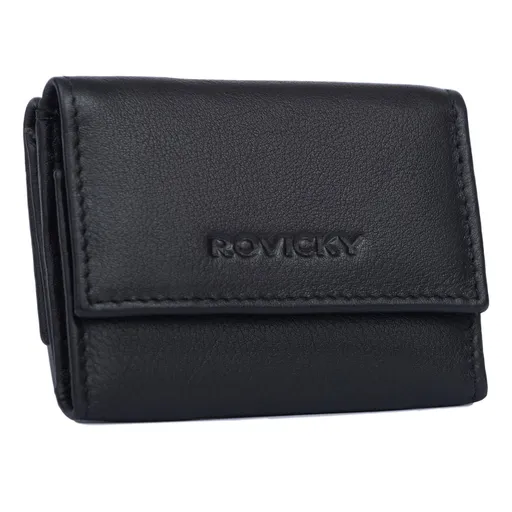 Elegantná dámska peňaženka so zapínaním z prírodnej kože - Rovicky