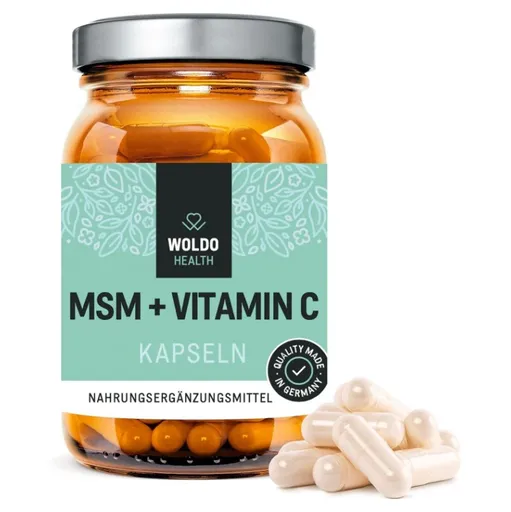 WOLDOHEALTH MSM + Vitamín C 180 kapsúl