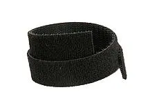 Obojstranný suchý zips Solarix, šírka 10mm, 25m, čierny