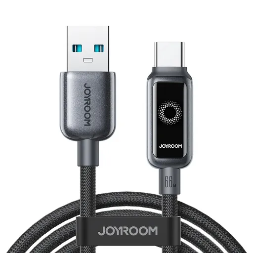 JOYROOM S-A55 StarFlight 66W Kábel USB-A / USB-C 1.2m čierny