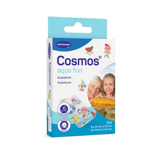 COSMOS Aqua fun náplasť do vody 2 veľkosti 12 kusov