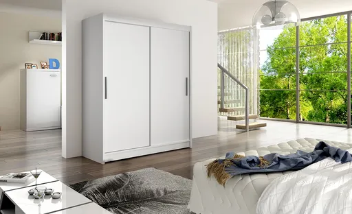 ArtAdrk Šatníková skriňa DENVER DV01 | biela 150 cm