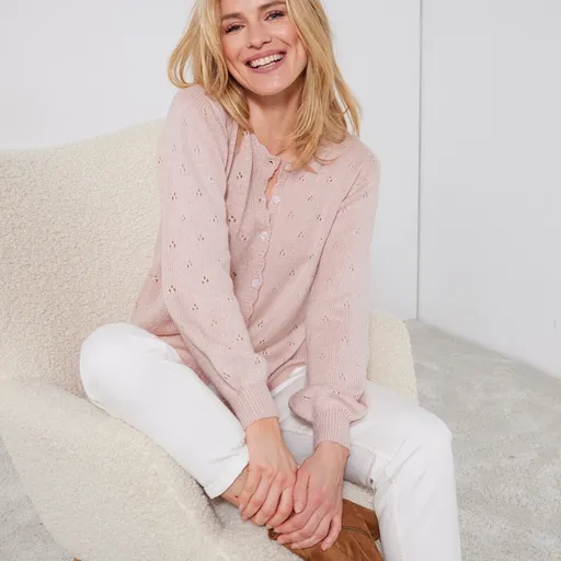 Sveter z úpletu pointelle