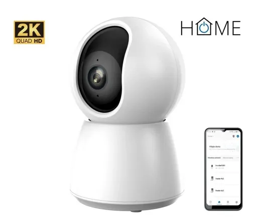 iGET HOME Camera CS4 White - bezdrôtová vnútorná 2K kamera, Auto tracking, LAN port, zvuk