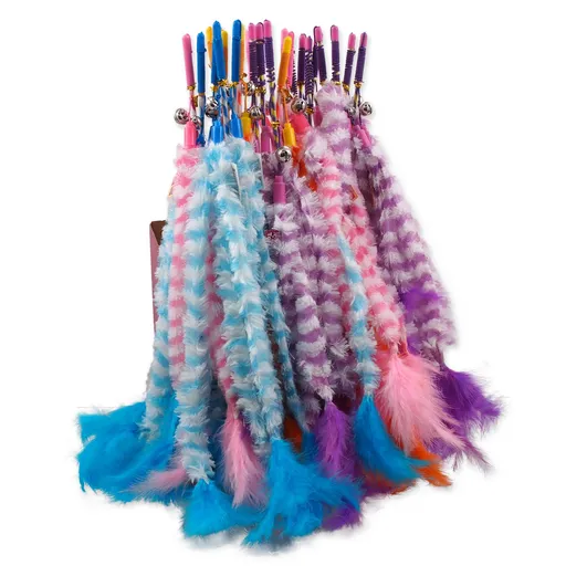 Magic Cat šidítko bavlna s pírky 36 + 45 cm 60 ks