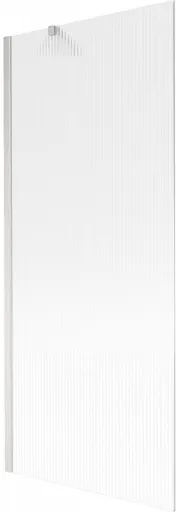 MEXEN/S - Next vaňová zástena FIX 80 x 150, prúžky, nikel kartáčovaná 895-080-000-00-09-97