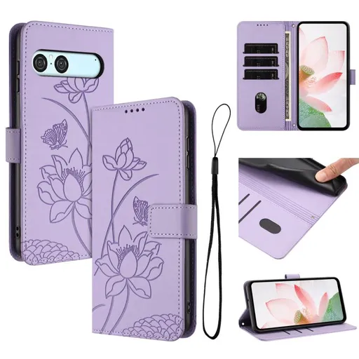 ART LOTUS Peňaženkové puzdro pre Sony Xperia 10 VII fialové