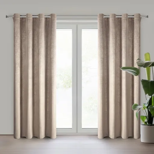 ArtFir Záves BETHY K | hnedá/zlatá 135 x 250 cm