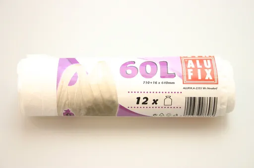 ALUFIX - Vrecia na odpad 60l/12ks ušami biele