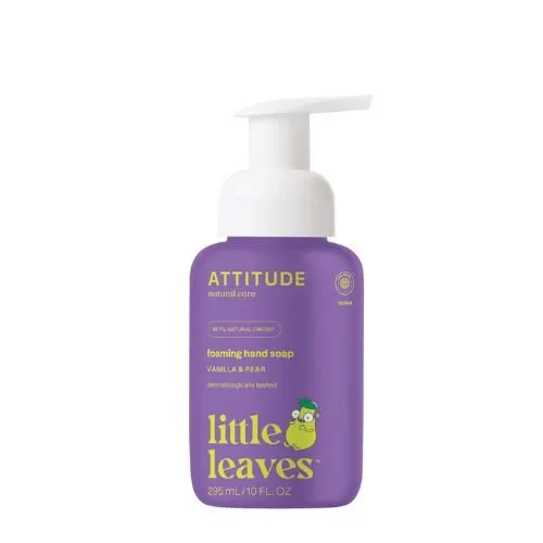 Attitude Little leaves detské penivé mydlo na ruky s vôňou vanilky a hrušky 295 ml