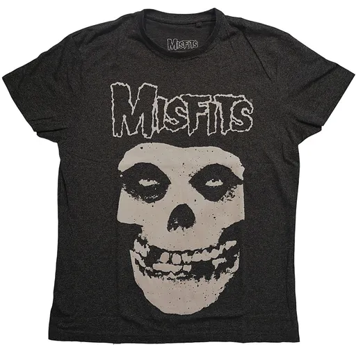 Misfits tričko Logo & Fiend Šedá/Čierna XS