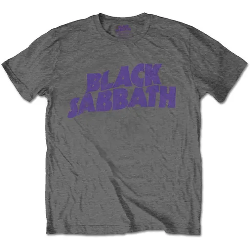 Black Sabbath tričko Wavy Logo Šedá 5 – 6 rokov