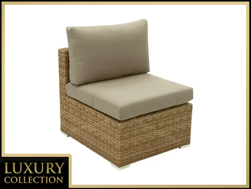 DEOKORK Ratanový stredový diel MALIBU (béžovo-hnedá)