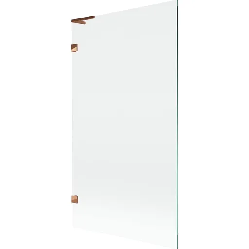 MEXEN/S - Lunar L vaňová zástena FIX 100 x 150, transparent, ružové zlato 897L-100-000-60-00