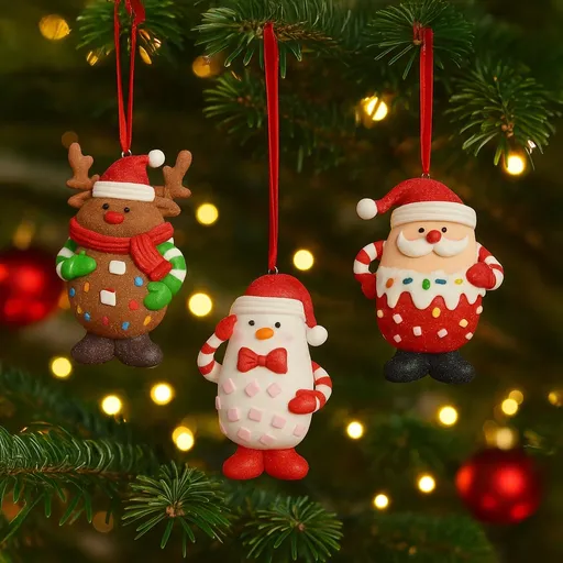 PM Euro-Trading Vánoční ozdoby, sada 3 ks