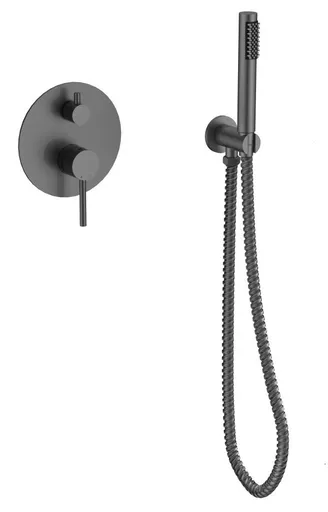 BESCO - Podomietkový sprchový/vaňový set VEO II grafitová BABWVSPGRII