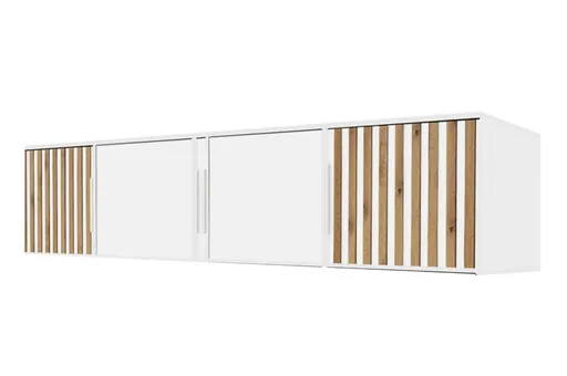 ArtStol Nadstavec ku skrini BALI LUX D4 | biela/dub wotan