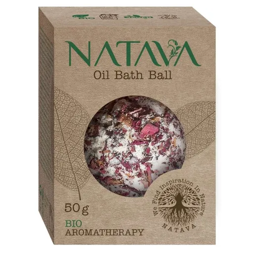 Olejová guľa do kúpeľa Ruža NATAVA 50g