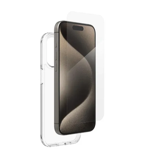 ZAGG Invisible Shield Elite 360 ° sklo + kryt iPhone 15 Pre priehľadný