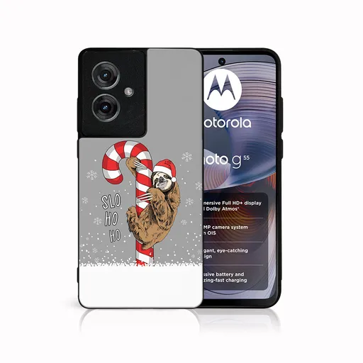 MY ART Kryt s vianočným dizajnom Motorola Moto G55 5G CANDY (076)