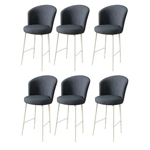 Súprava barových stoličiek Alte Anthracite and White, 6 ks, 6 ks
