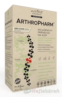 AVROPA ArthroPharm prášok, bez príchute 210g