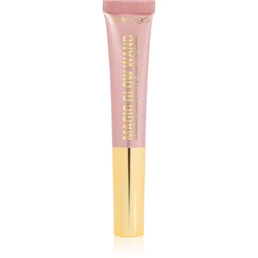 bellaoggi Magic Glow Wand krémový rozjasňovač na tvár a dekolt odtieň Enchanting pink 11 ml