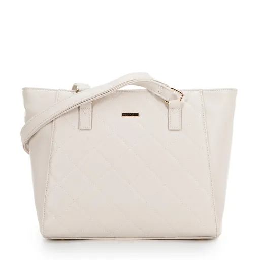 Biela dámska shopper kabelka Wittchen 29-4Y-608-0