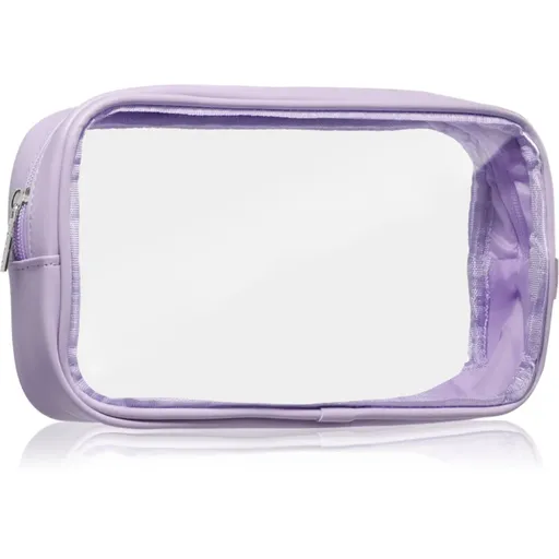 Notino Travel Collection Medium Clear Organizer transparentná kozmetická taštička M Purple 24x12,5x5 cm 1 ks